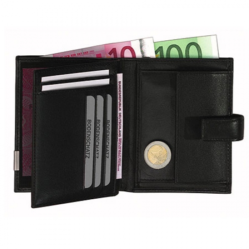 Damen -Geldbörse 10x2,5x12,5cm Kings Nappa Bodenschatz (BOkn8-712KNa)
