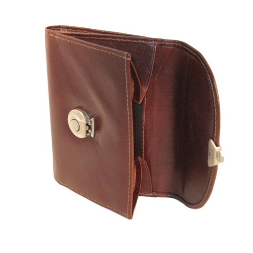 Wallet with metal lock closure 12,5 x 9,5 cm RFID PROTECT Colorado Golden Head (GHcc115061)