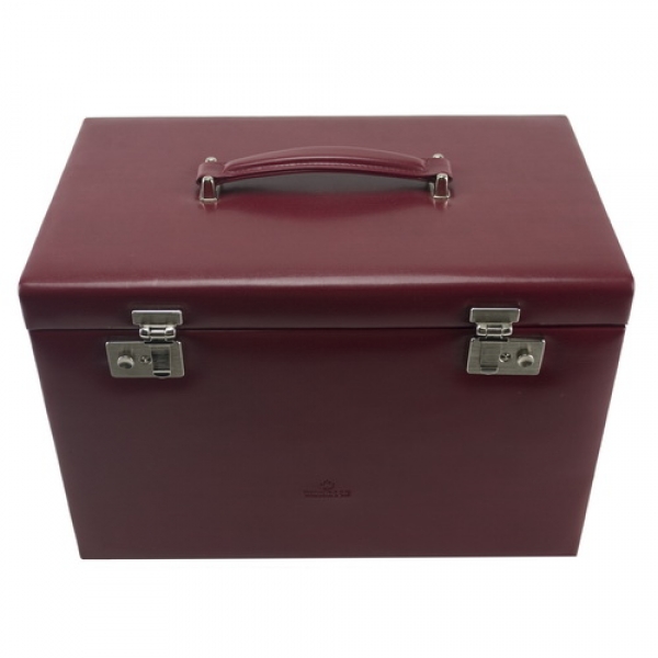Jewelery box with roll 37x27x24,5 cm MERINO – Windrose (WIme803347)