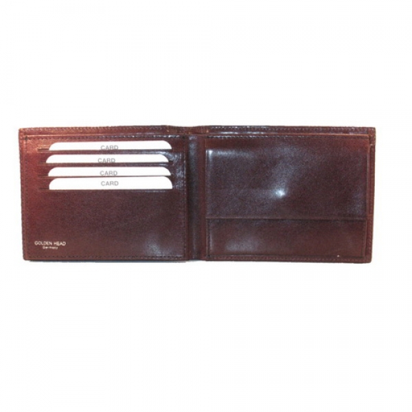 Billfold coin wallet 12,5 x 9,5 cm RFID PROTECT Colorad Golden Head (GHcc115461)
