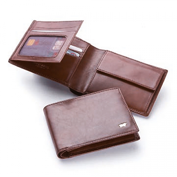 Geldbörse/Wallet 11,5x9,5 cm Basic Braun Büffel (BBbc33111a)