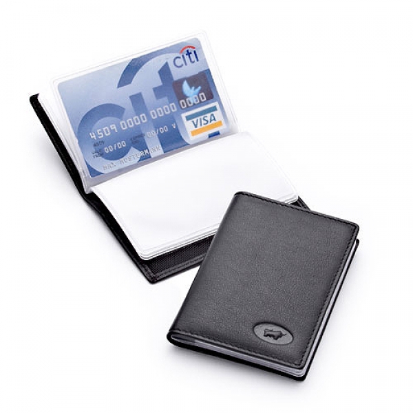 Kreditkartenetui/Credit Card Case 7x10 cm Basic Braun Büffel (BBbc34001a)